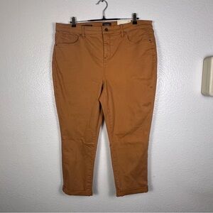 NYDJ Women's Margot Girlfriend Straight Pockets Pants Petites Size 18P